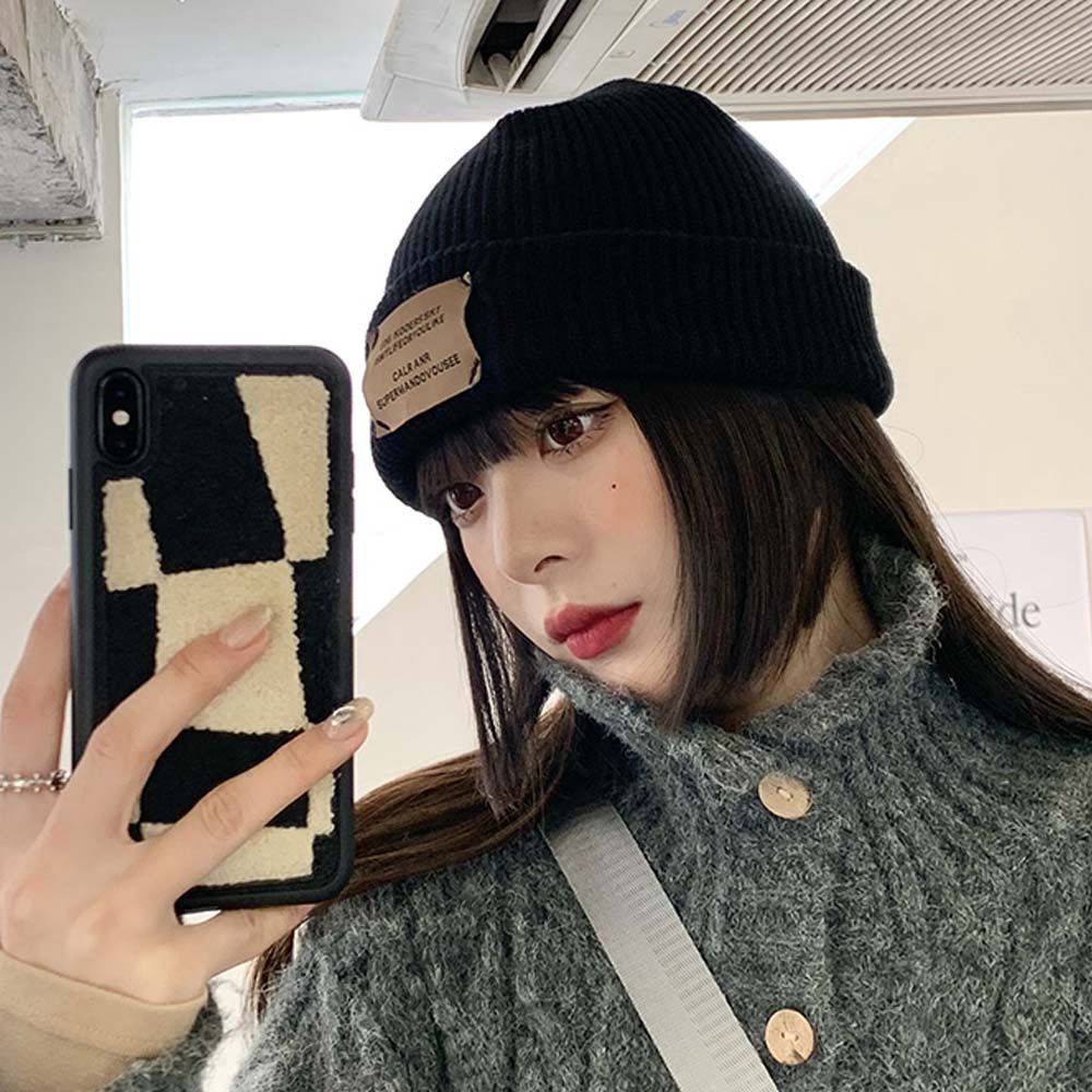 Mũ len 2LIFE dệt kim in chữ đơn giản dễ phối đồ phong cách hip hop Hàn Quốc cho nam