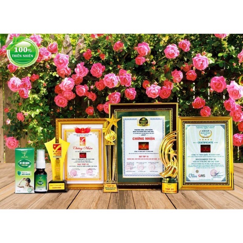 Xịt khử mùi hôi nách xuân vinh 20ml_Khử mùi hôi cơ thể, ngăn ngừa mồ hôi và không gây ố vàng áo,không thâm nách.