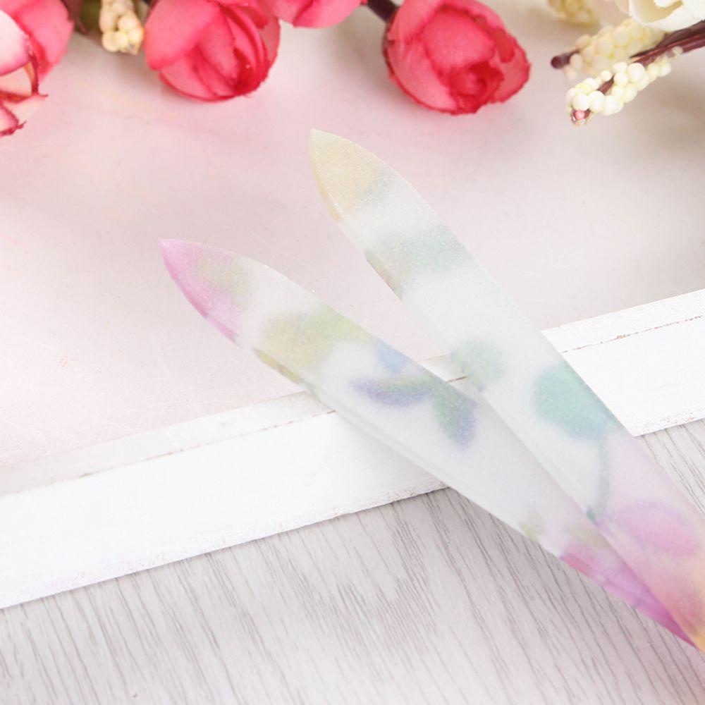 OCEANMAP Dụng Cụ Dũa Móng Tay Mặt Kính Lấp Lánh Dành Cho Bạn Nữ