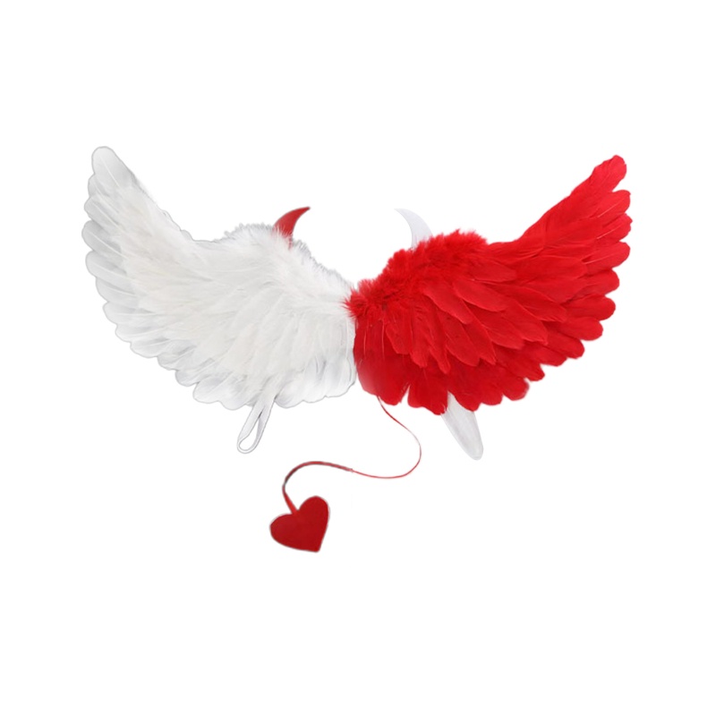 Đôi Cánh Thiên Thần Có Dây Đeo Co Giãn Hóa Trang Halloween