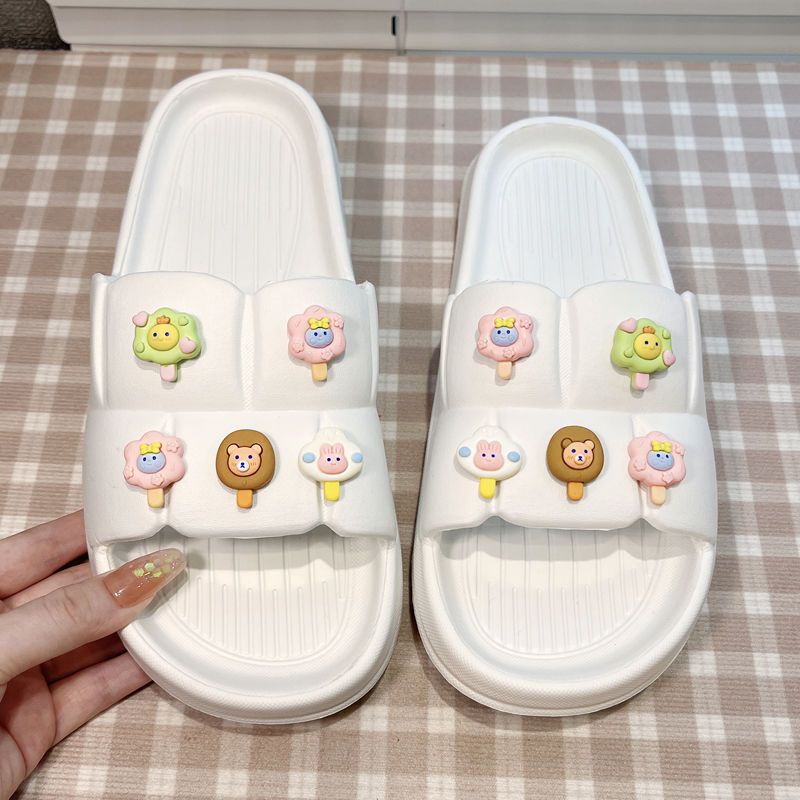 Dép Hình Gấu Dâu Tây Đáng Yêu Dép Đi Trong Nhà Tắm Hình Gấu Và Dâu Tây Nhỏ Mùa Hè Cho Nữ