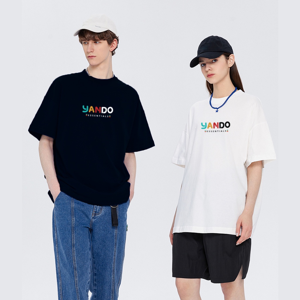 Áo Thun Tay Lỡ Nam Nữ Form Rộng YANDO OUTFITS AWN001 Cotton 2 Chiều