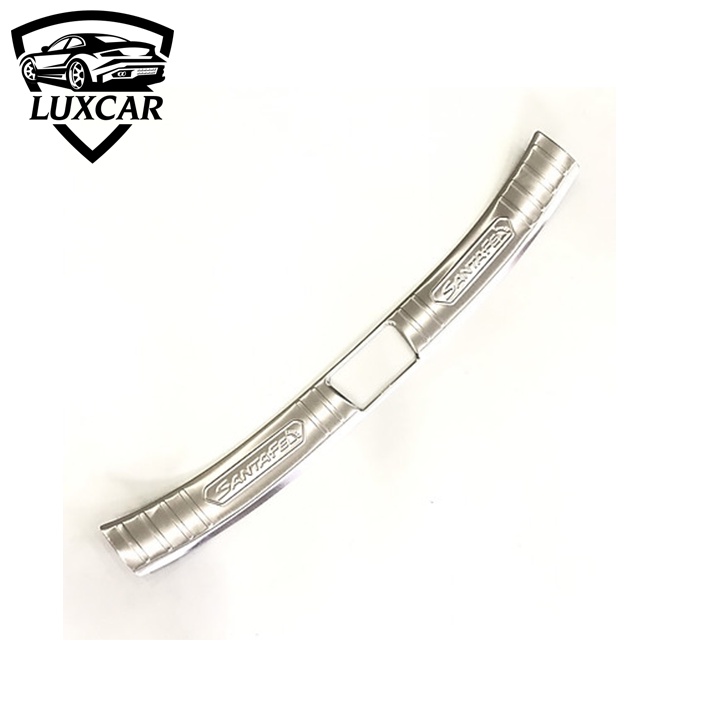 Ốp chống trầy cốp xe HYUNDAI SANTAFE - Chất liệu INOX, TITAN cao cấp LUXCAR