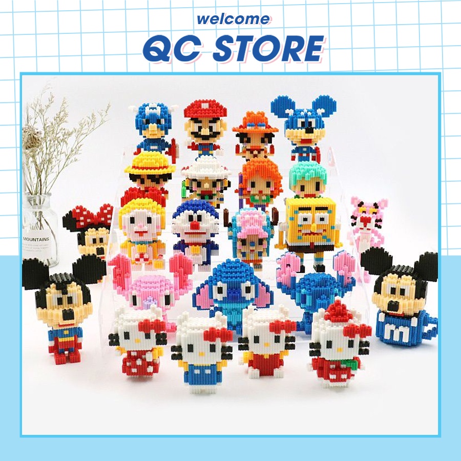 Lego mini nhân vật anime mô hình lắp ráp xếp hình ghép hình bộ 3d nhỏ giá rẻ cho bé