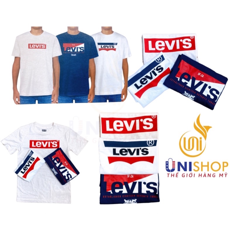 TÁCH SET 3 ÁO THUN NAM/NỮ LEVI’S MỸ