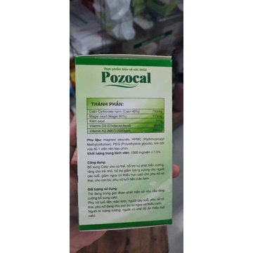 Pozocal  - Bổ sung calci cho cơ thể - Giúp phát triển xương