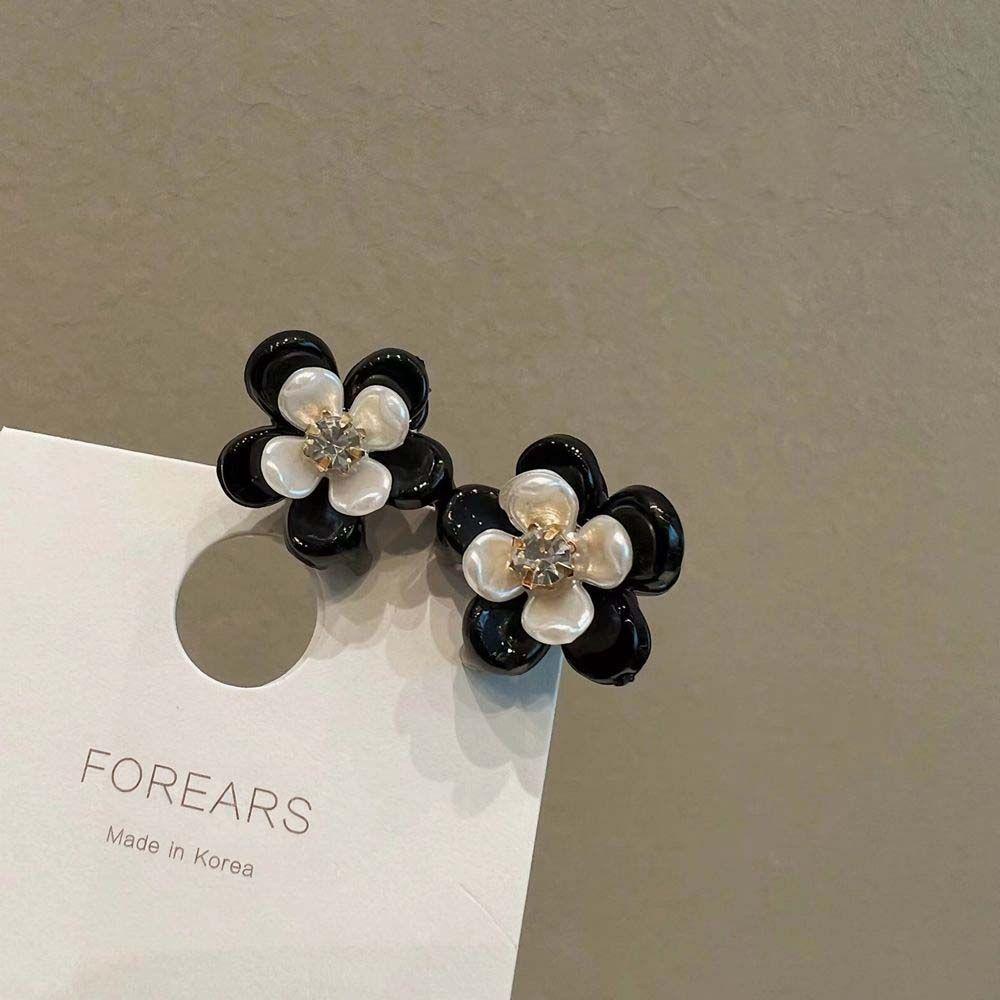 NICKOLAS Kẹp Tóc Càng Cua Đính Hoa Vỏ Sò Phong Cách Retro Sang Trọng Cho Nữ