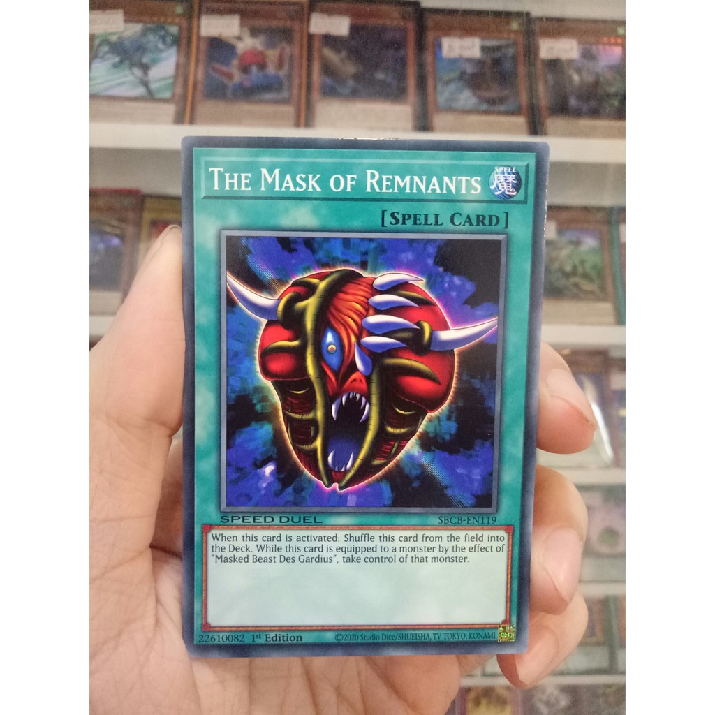 Thẻ Bài Lẻ YugiOh! Mã SBCB-EN119 - The Mask of Remnants - Common - 1st Edition
