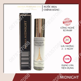 Nước Hoa Nữ, Tinh Dầu Nước Hoa Aroma Midnight 12ml - Ngọt Ngào, Trẻ Trung