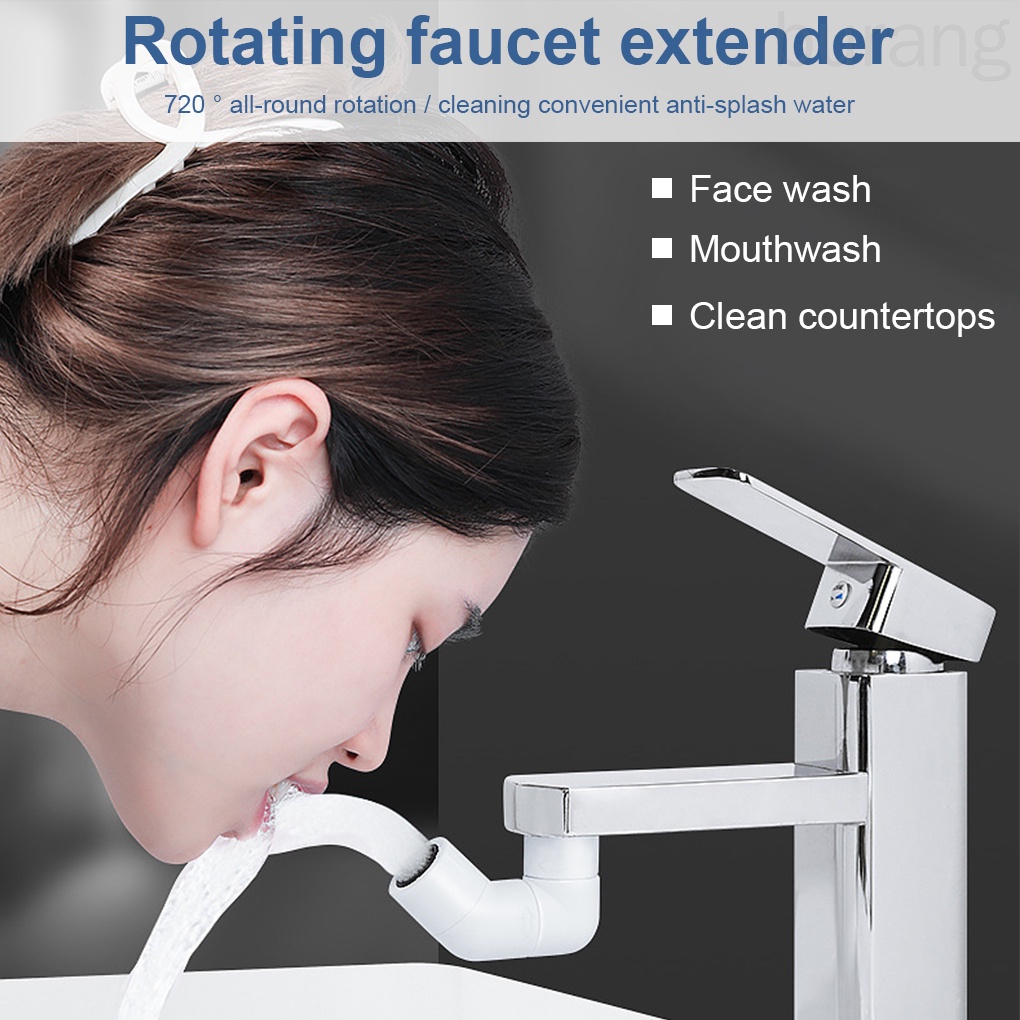 Vòi nước nối dài xoay 360 độ tùy chỉnh tiện dụng cho bồn rửa mặt