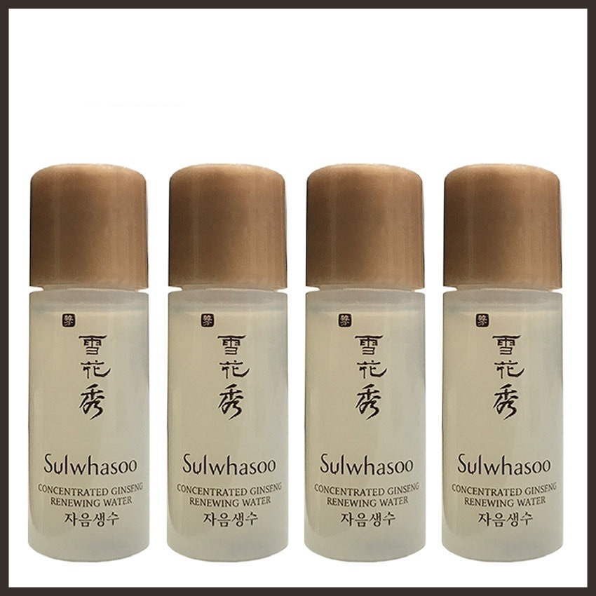 [10 chai] Nước hoa hồng và sữa dưỡng nhân sâm Sulwhasoo Concentrated Ginseng Renewing 5ml x 10 | BigBuy360 - bigbuy360.vn
