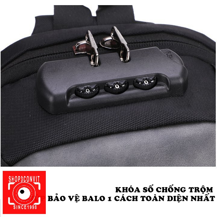 Balo đeo chéo thời trang chống trộm 3 sọc Sling Bag 2021