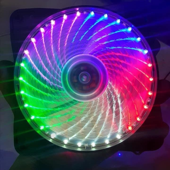 Fan led tải nhiệt 7 màu cho máy tính