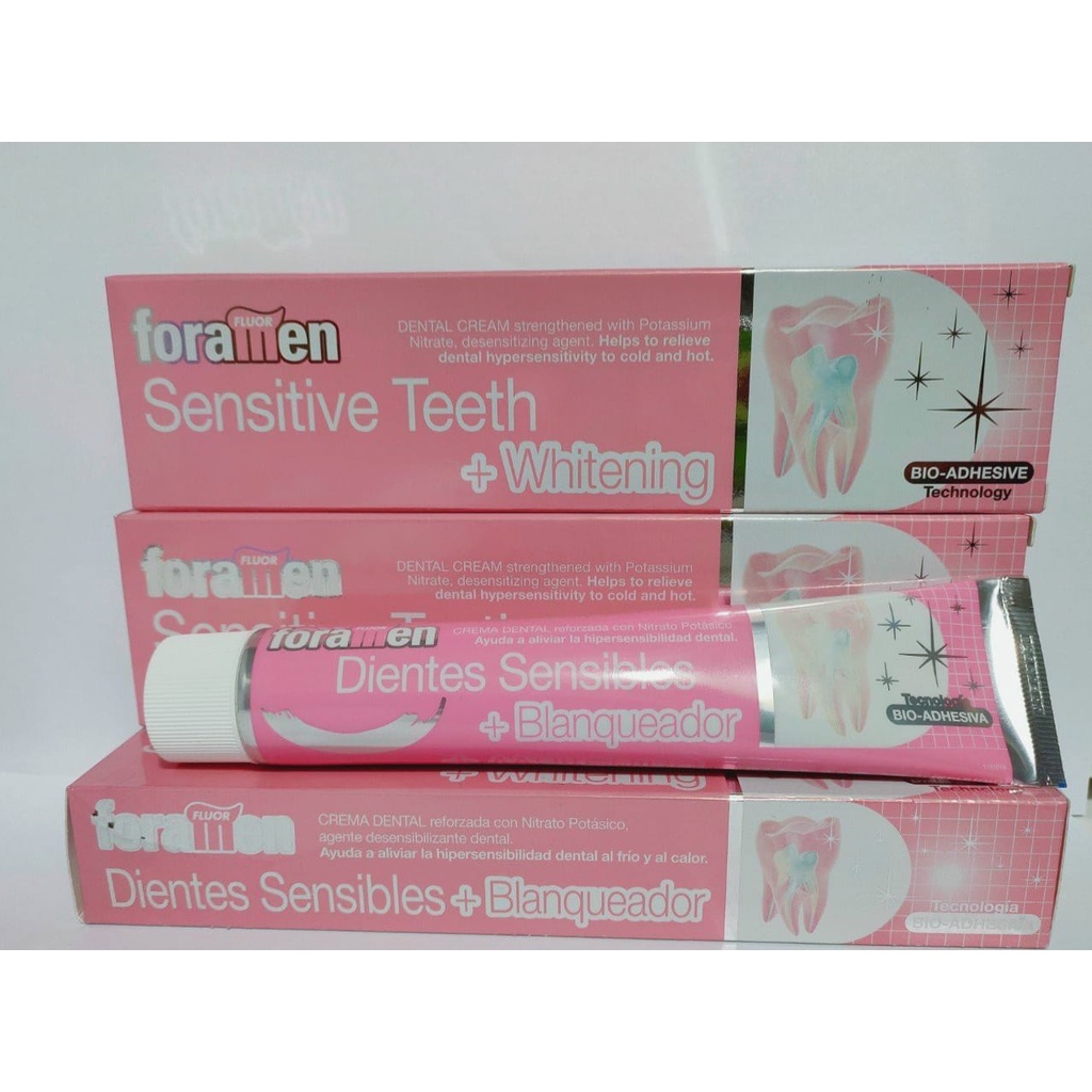 Kem đánh răng ngừa ê buốt, răng nhạy cảm và làm trăng răng tự nhiên Foramen Sensitive Teeth and Whitening 90g