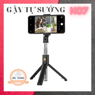 Gậy tự sướng K07, kết nối Bluetooth, kèm 3 chân đứng mở rộng