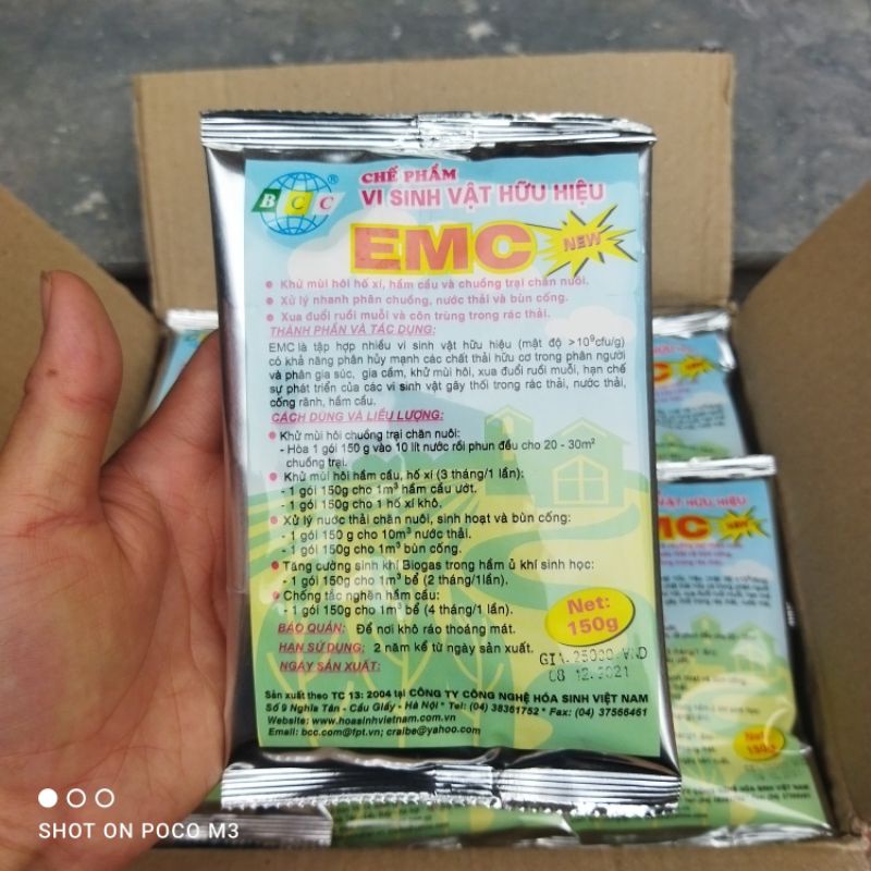 EMC Khử Mùi Hôi Bồn Cầu, Chuồng Trại - Phân Hủy Chất Cặn Bã - Xử Lý Nước Thải, Bùn Cống