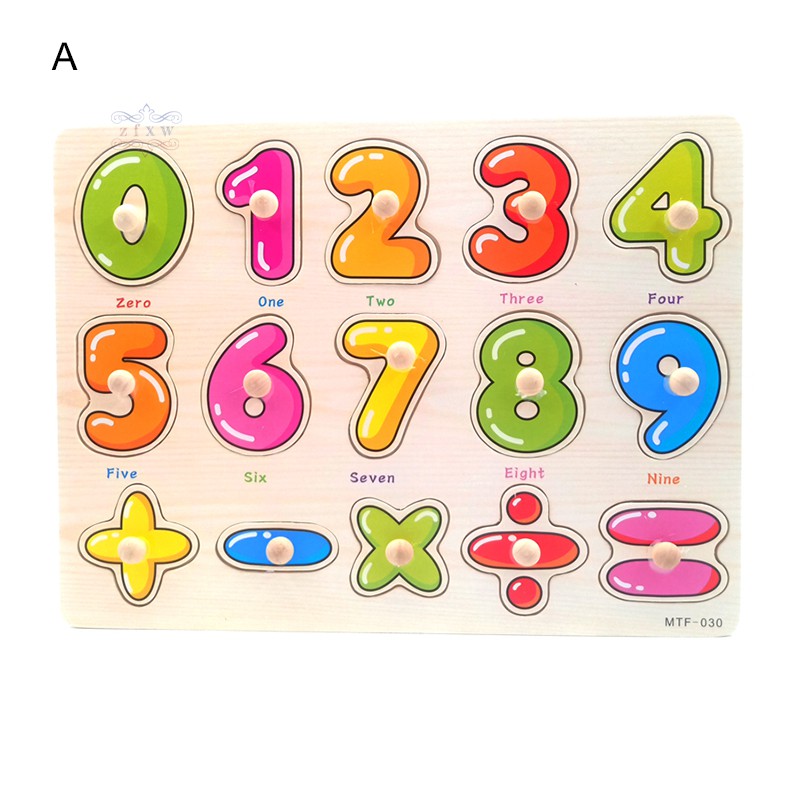 ZFXW Children Early Education Wooden Puzzle Hand Grasping Number Alphabet Board Toy
For Toddler Baby and Infant Boys and Girl @VN