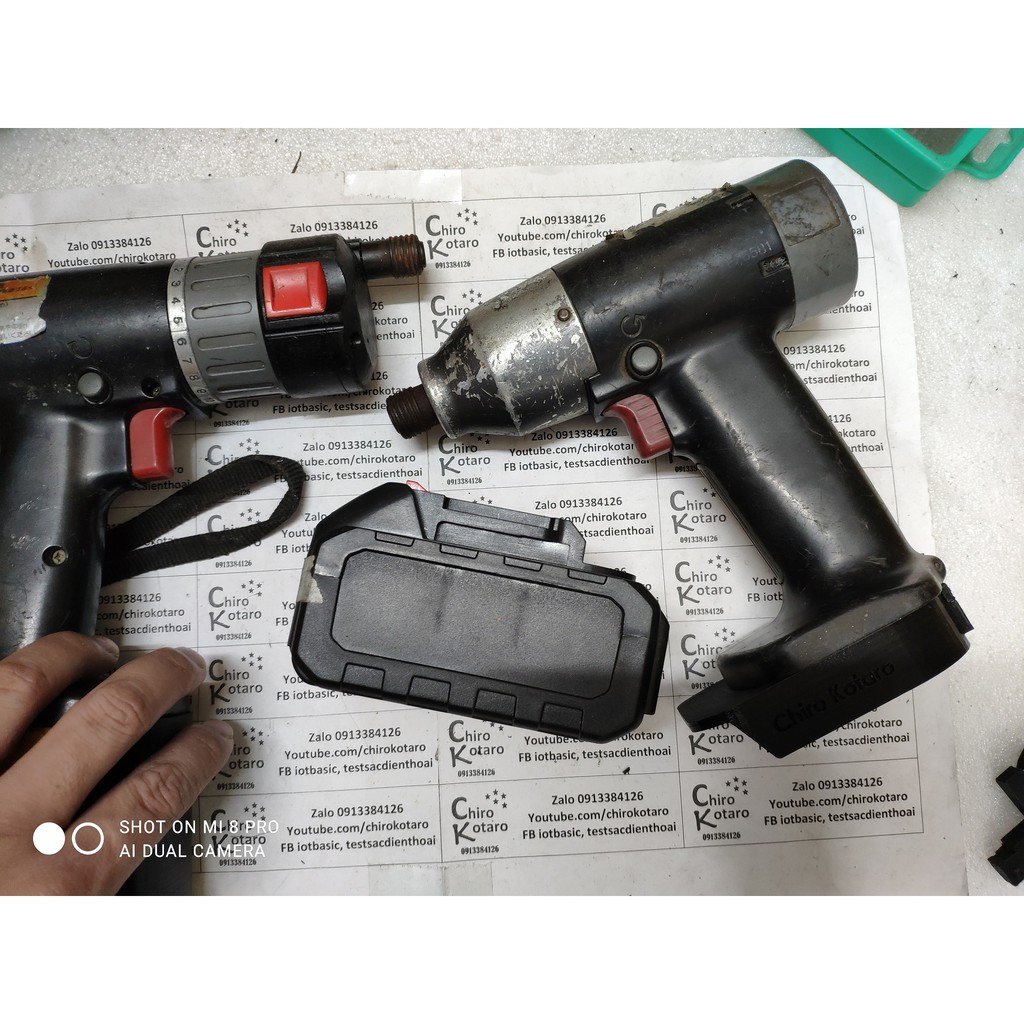 NEW!!! Đế chuyển pin máy khoan, vit National 9.6V loại pin đầu lùn  sang dùng hộp pin cài Makita 12-14V