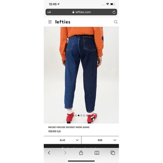 Giày Sneakers Cao Cổ Nữ Mickey Đỏ Lefties
