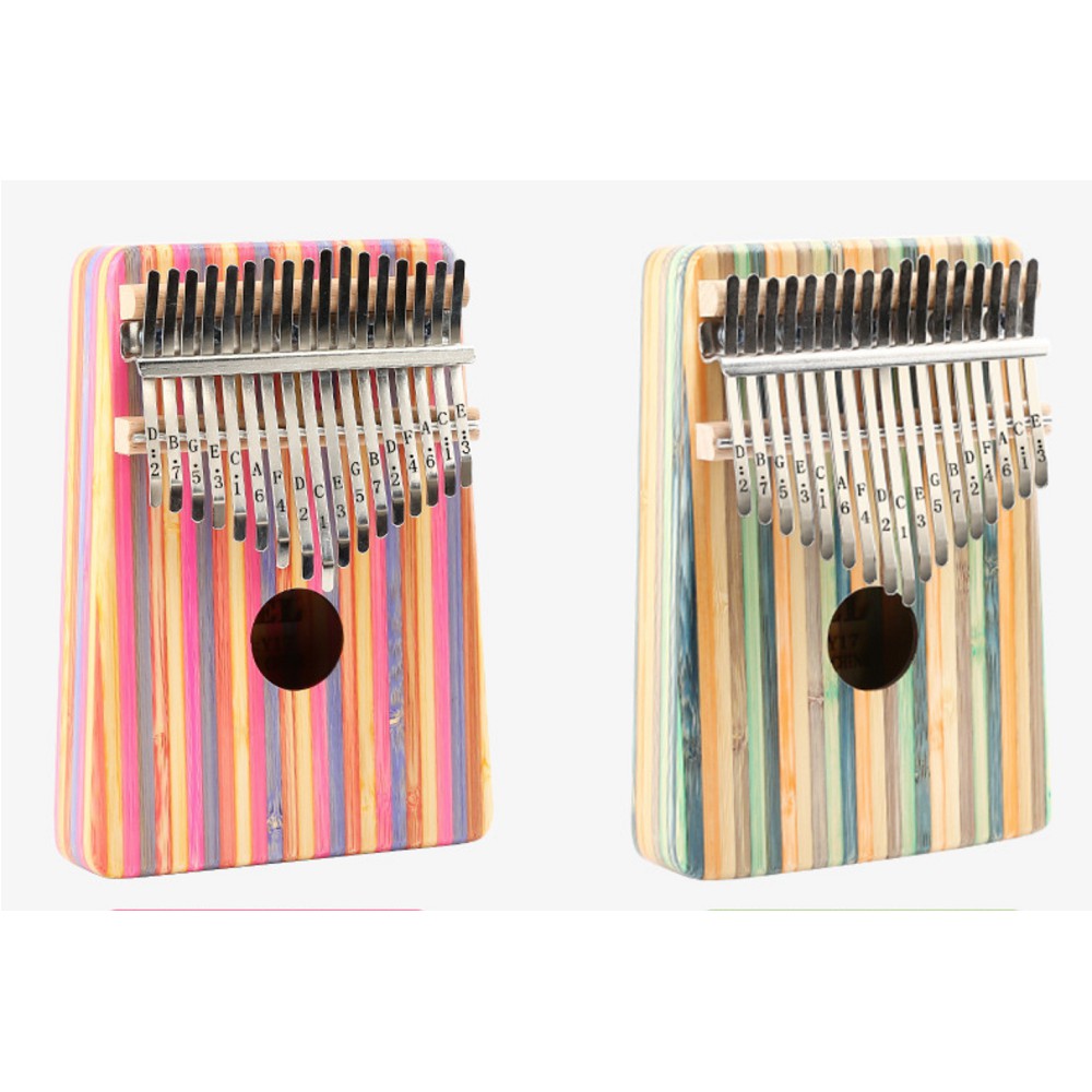 Đàn Kalimba Yael gỗ cao cấp Rainbow 17 phím - Thumb Piano 17 keys - HÀNG CÓ SẴN