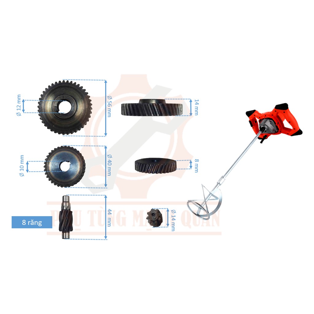 bánh răng (nhông) máy mài khuấy bột các loại 8 răng