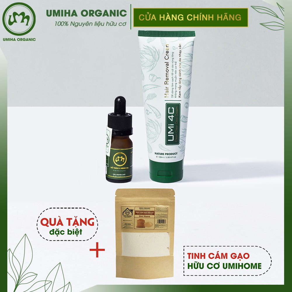 Triệt lông Nách vĩnh viễn UMISKIN tại nhà hiệu quả với Mỡ trăn triệt lông vĩnh viễn U Minh Hạ và Kem tẩy lông Umi 4C | BigBuy360 - bigbuy360.vn