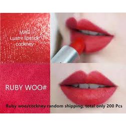 Son lì MAC RETRO MATTE LIPSTICK #707 Ruby Woo màu Đỏ thuần