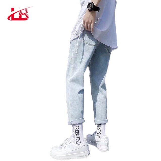 Quần baggy nam LB jean cotton dày dặn, cắt rách , ống rộng dáng suông, BGSH7 | BigBuy360 - bigbuy360.vn