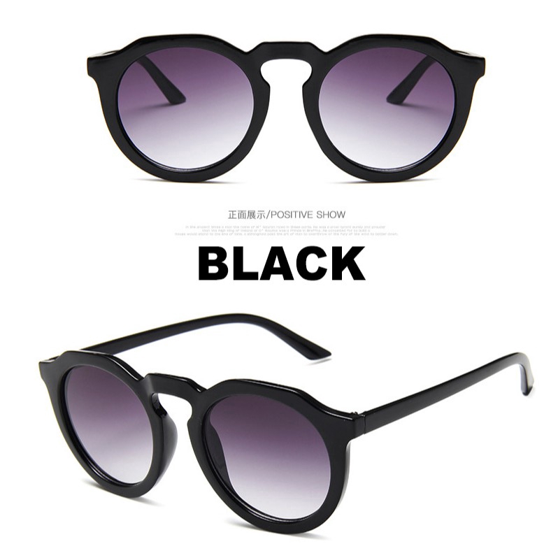 Kính mát gọng tròn chống tia UV thời trang cho nam nữ