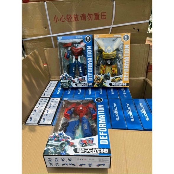 ĐỒ CHƠI Ô TÔ TRANSFORMER BIẾN HÌNH SIÊU TO - SIÊU NHÂN LẮP RÁP