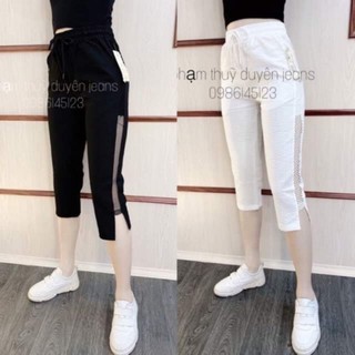 Quần Lửng 9 Tấc Cho Nữ Chất Đũi Fom Chuẩn Đẹp -Sang Chảnh -Hình Thật