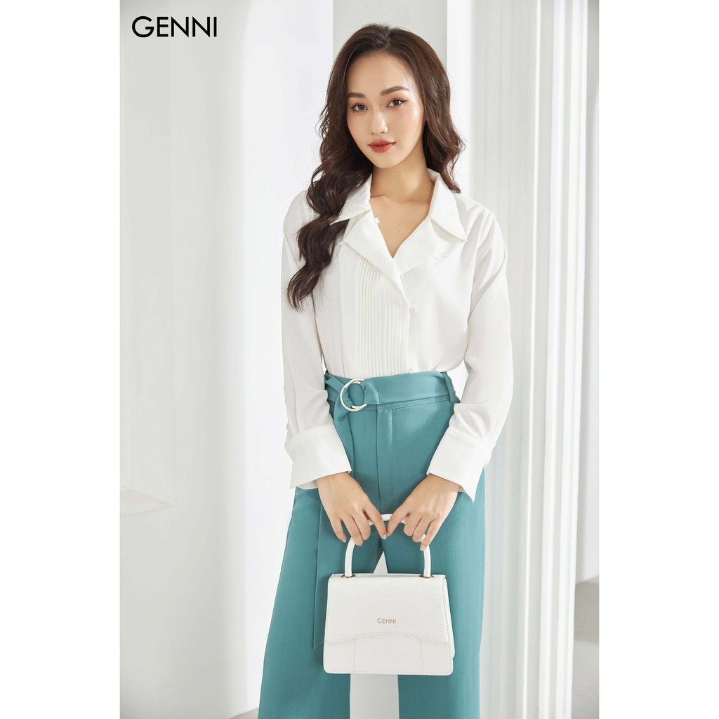 [Mã FAMALLT5 giảm 15% đơn 150k] Áo sơ mi xếp ly GA005 - Genni