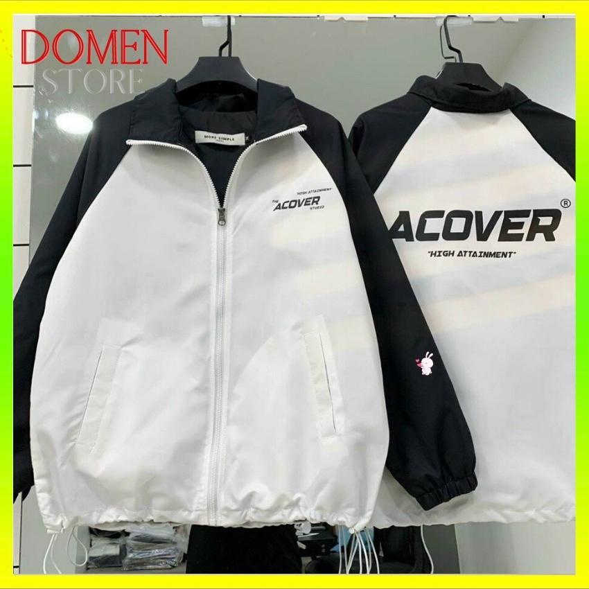 Áo khoác dù nam nữ 2 lớp form rộng cổ đứng chất gió cao cấp _ DOMEN AK48