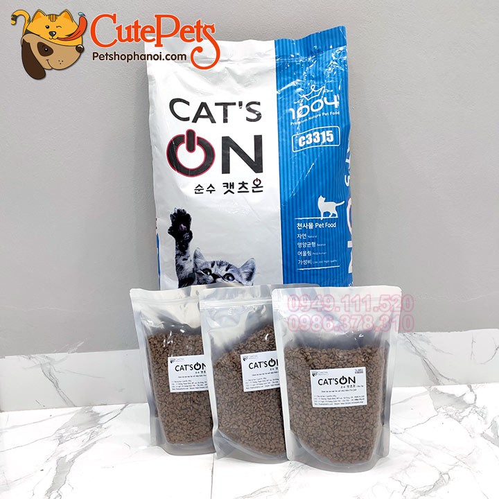 Thức ăn mèo Cats On 1kg hạt Hàn Quốc - Phụ kiện thú cưng Hà Nội