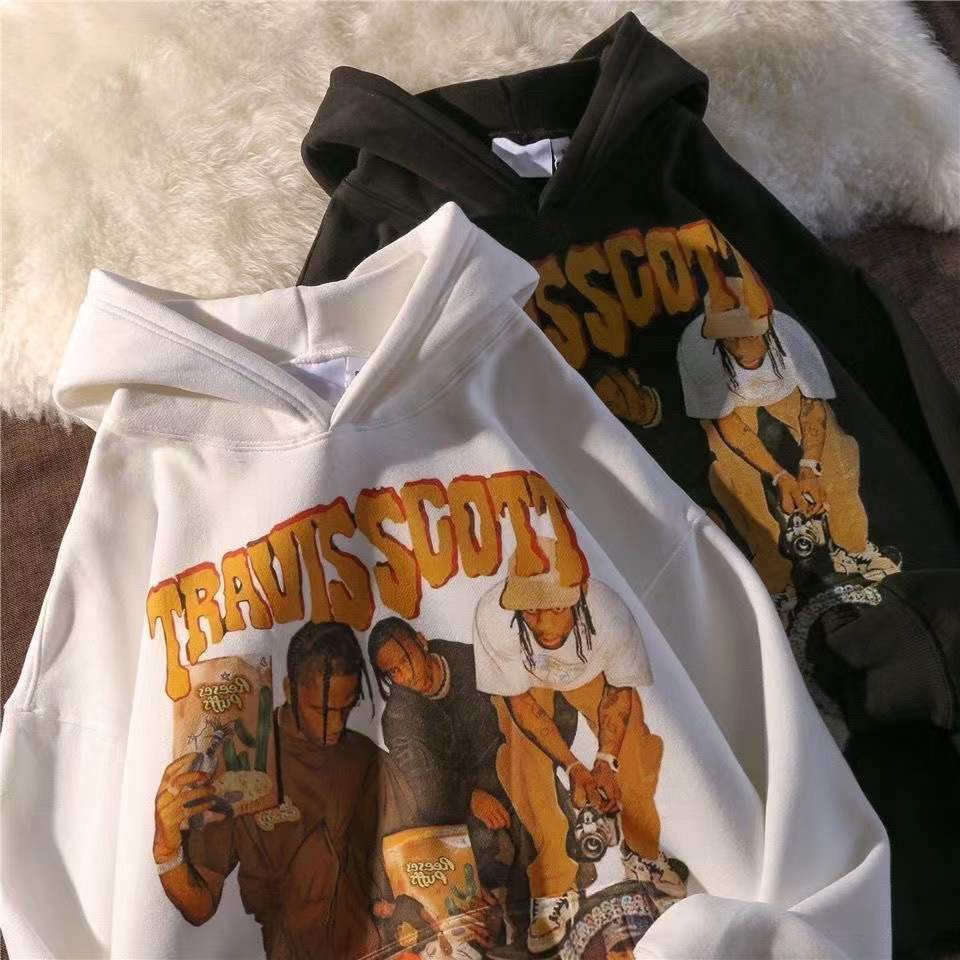 Áo Khoác Hoodie Dáng Rộng Phong Cách Hip Hop Âu Mỹ Thời Trang Xuân Thu Cá Tính Cho Nam