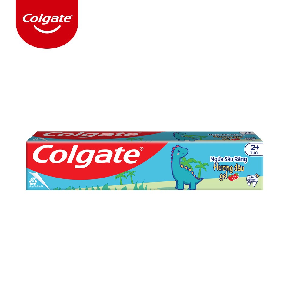 HB gift Kem đánh răng Colgate trẻ em khủng long hương dâu 40g