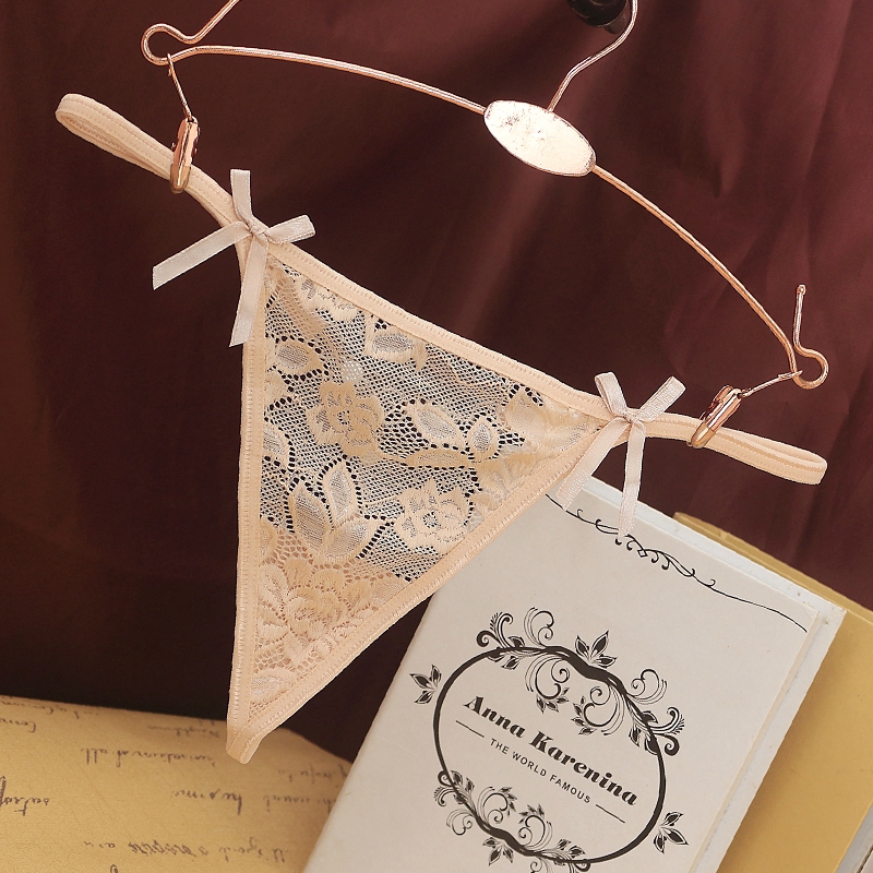 Quần lót ren lưng thấp với vòng kim loại chất lượng cao quyến rũ cho nữ 6809