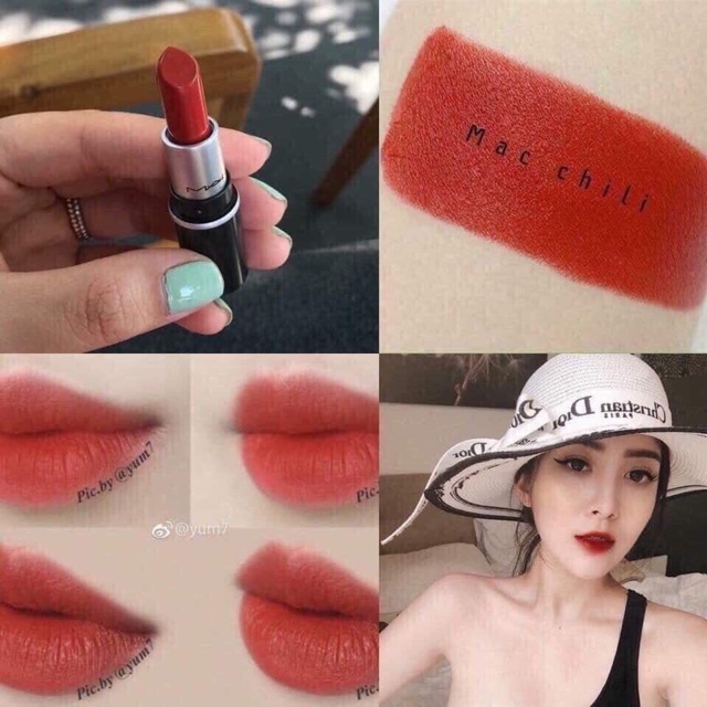 Son Mac [Mini] sẵn 2 màu hot hit - Ruby Woo & Chili