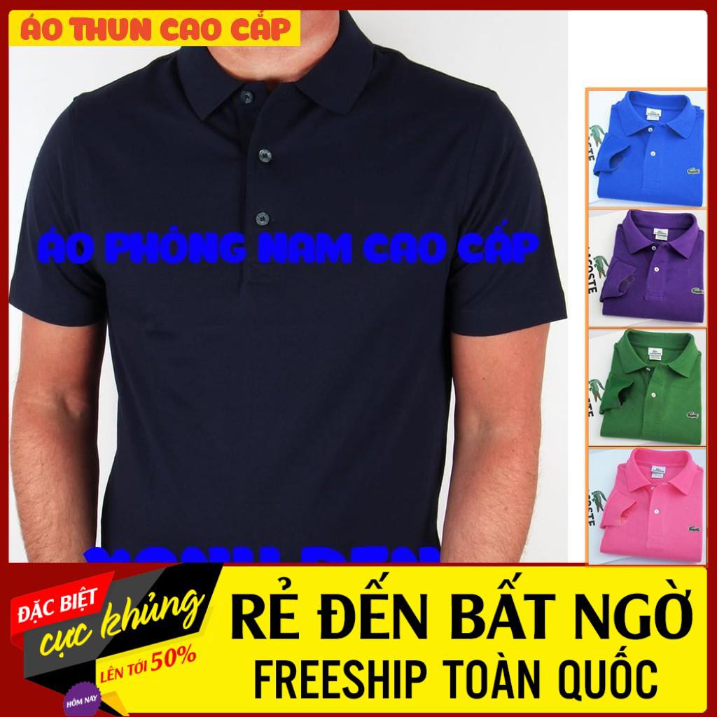 Áo thun nam có cổ mã Lacos cao cấp mới nhất 2021, tông màu xanh lịch lãm | BigBuy360 - bigbuy360.vn