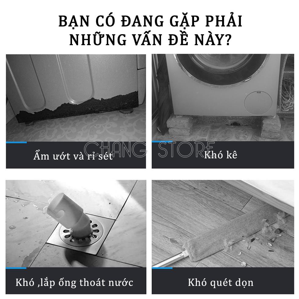 Đế chống rung máy giặt - Chân kệ máy giặt,tủ lạnh chống trơn trượt tiện dụng