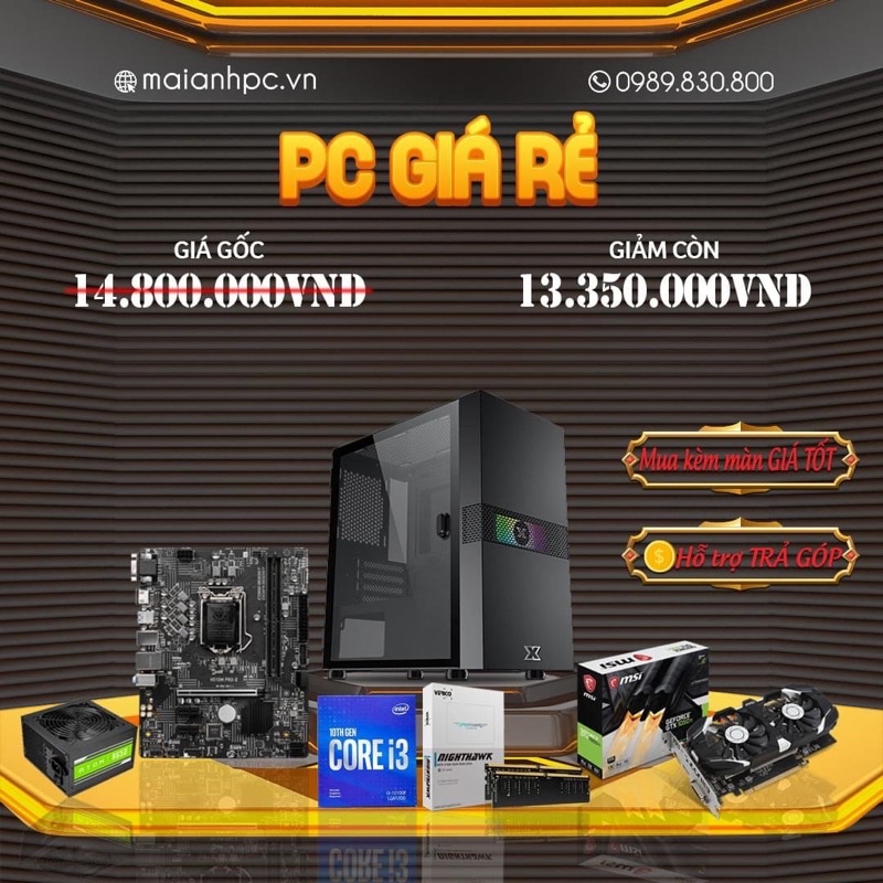 Bộ máy tính giá rẻ