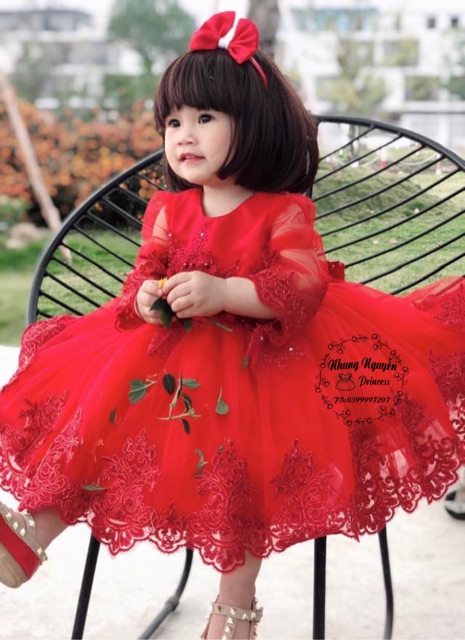 Váy công chúa  thiết kế cao cấp mã CC01