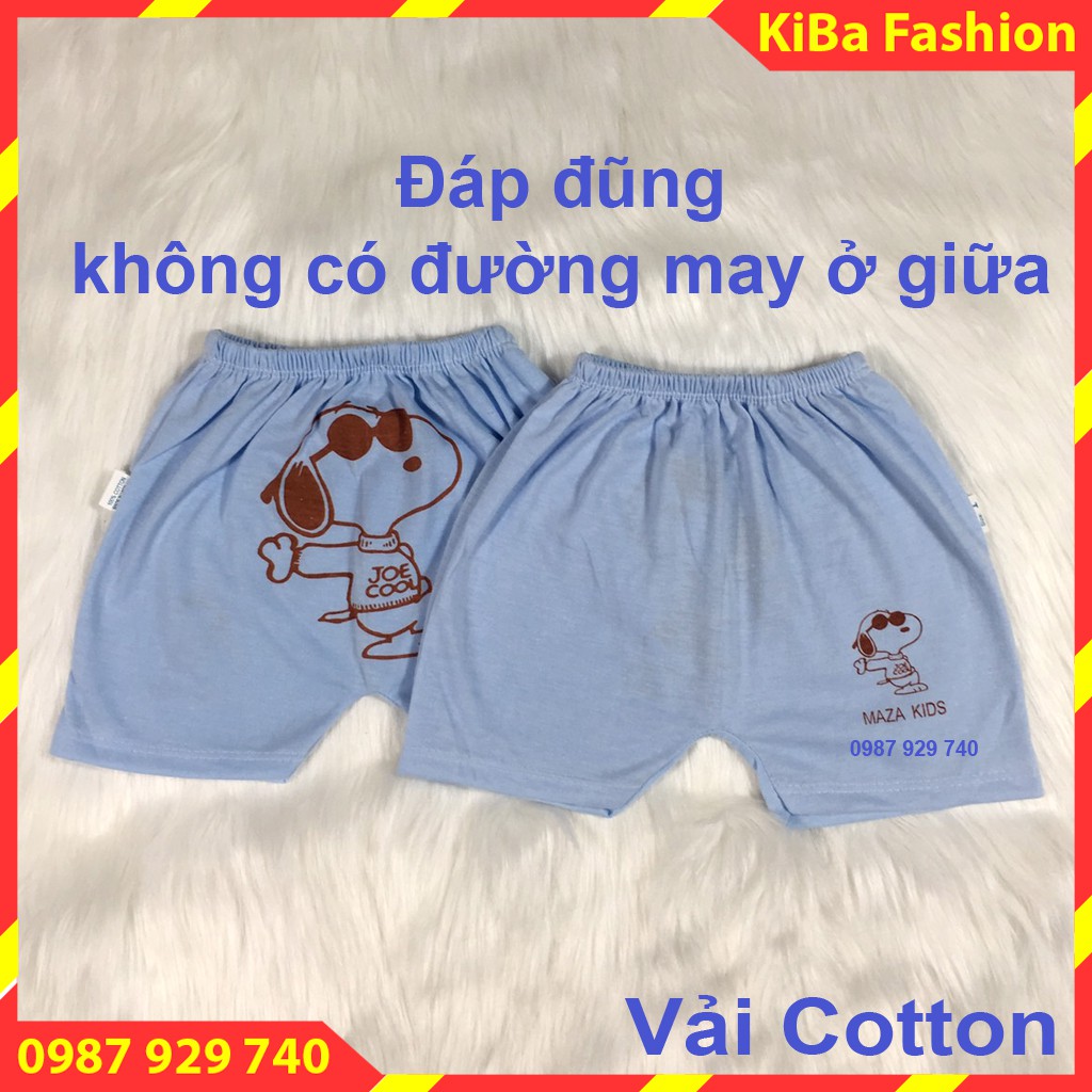 Quần đùi chục in mông (Set 10 chiếc ) chất cotton co giãn cho bé Trai/Gái 3-12kg- QĐ - HMA0500 / quần đùi đóng bỉm cho