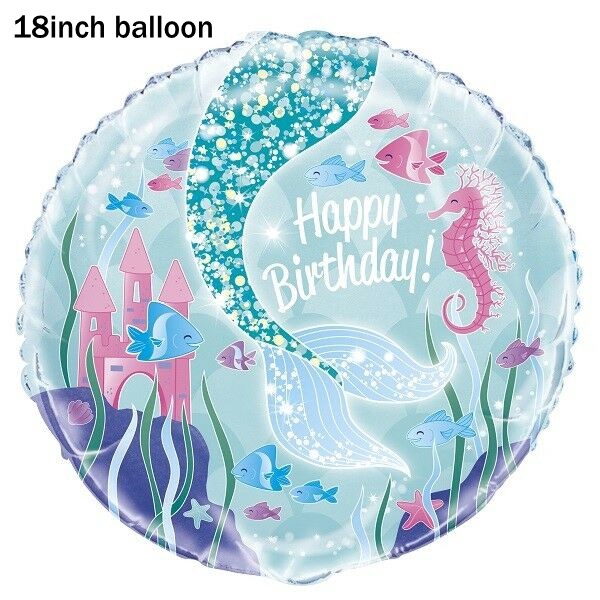 Bóng bay trang trí tiệc sinh nhật hình nàng tiên cá