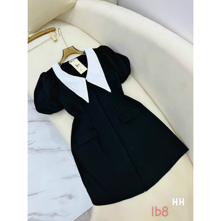 ĐẦM SUÔNG NỮ CỔ LÁ SEN XINH XẮN SIÊU CUTE