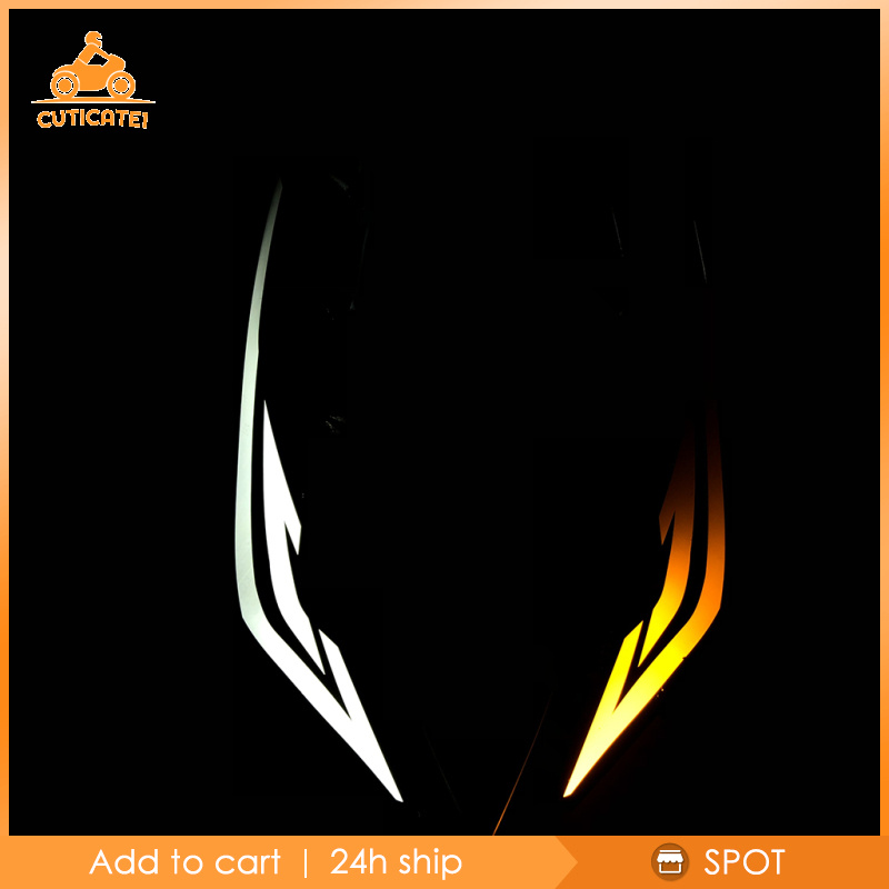 Đèn Pha Trước Màu Đỏ + Vàng Cuticate1 Dành Cho Xe Mô Tô Yamaha aerox155 nvx155