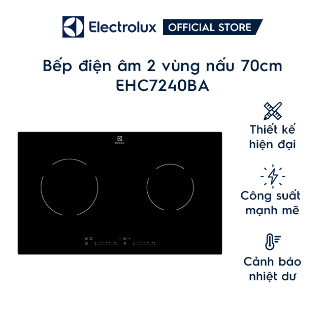 [Mã ELEC100K giảm 100K đơn 1 Triệu] Bếp hồng ngoại âm Electrolux EHC7240BA