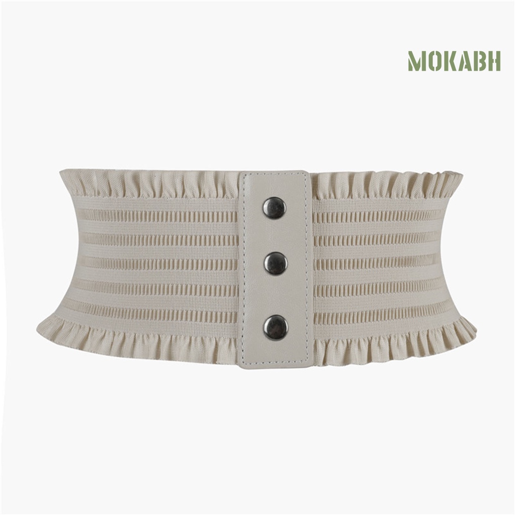 Thắt Lưng Bản Rộng Màu Trơn Co Giãn Tốt Thời Trang Dự Tiệc Cho Nữ