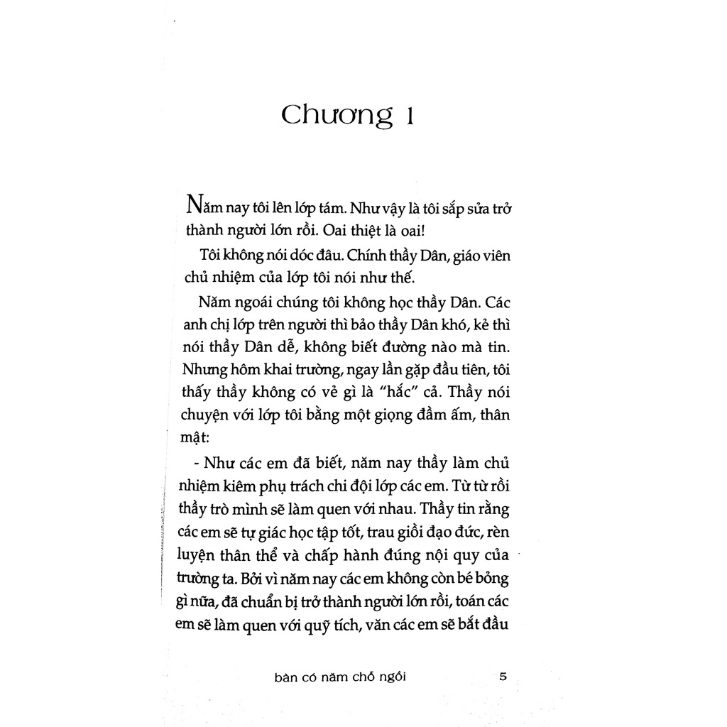 Sách - Bàn Có 5 Chỗ Ngồi (Tái Bản 2022)