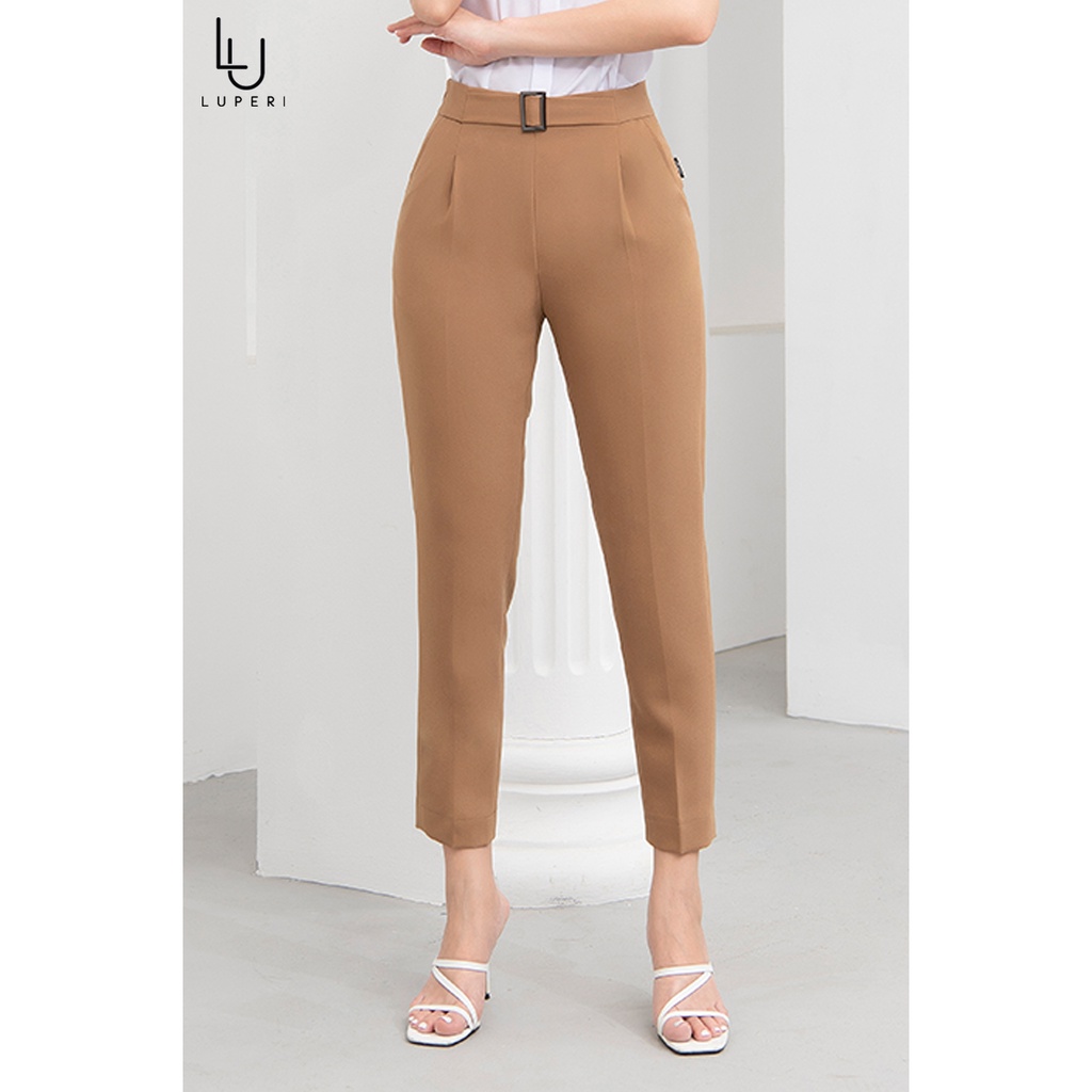 Quần Baggy Nữ Công Sở Chất Đũi Hàn Quốc LUPERI LFQD2101 Không Nhăn, Không Cắn Chỉ, Form Cực Chuẩn